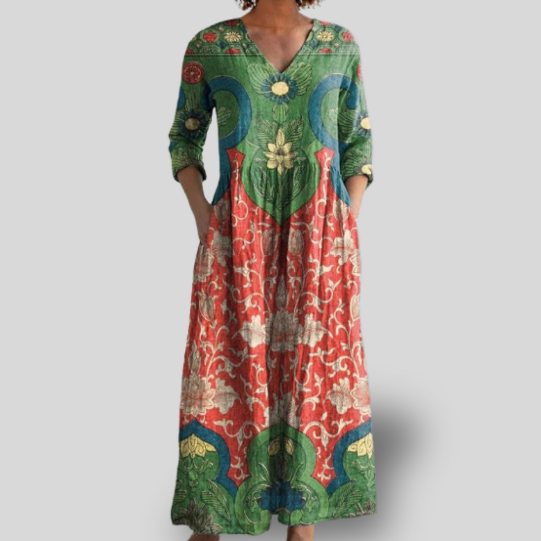 Leona | Boho Maxi Dress