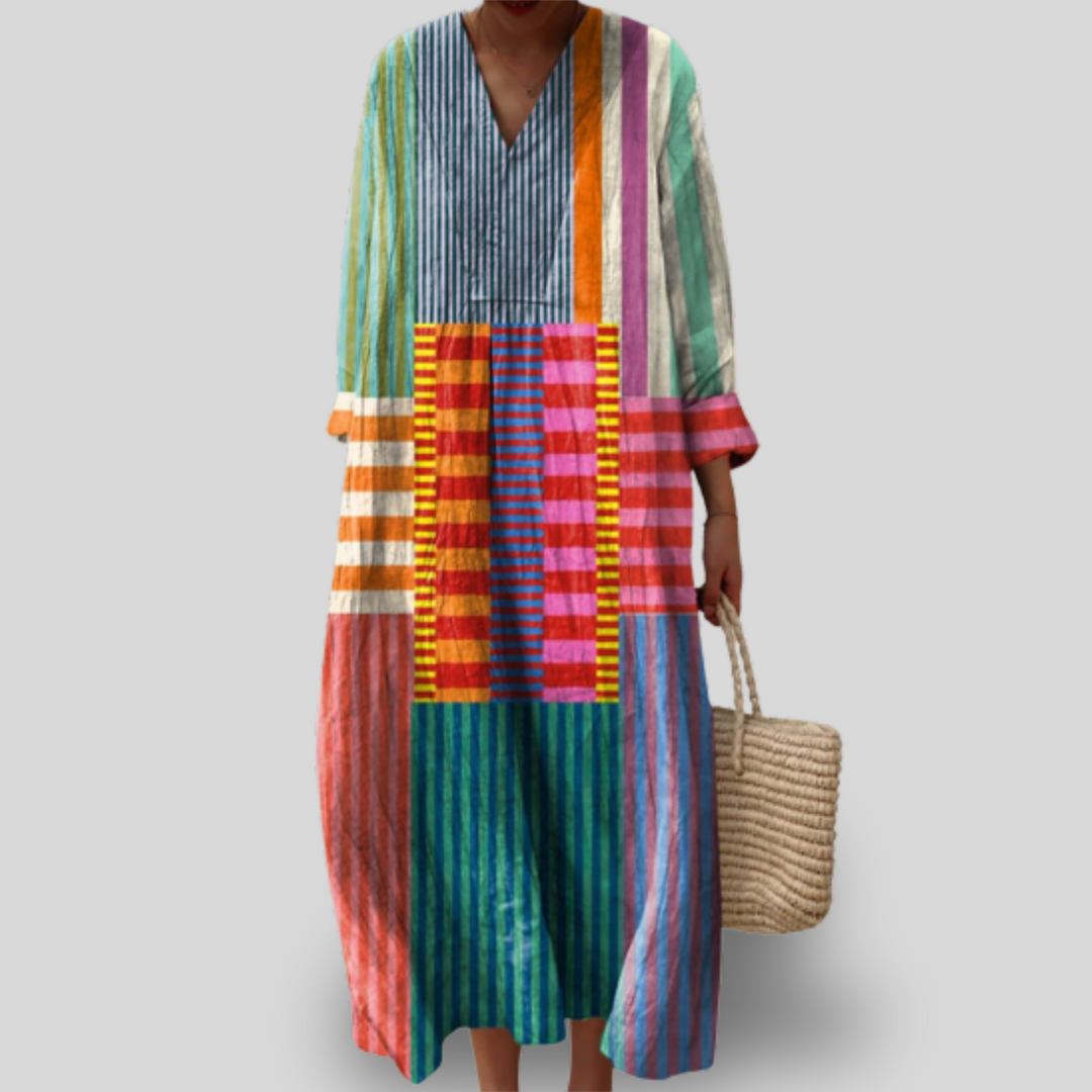 Ottilie | Geometric Midi Dress