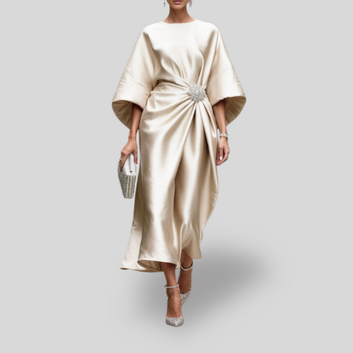 Luxe | Shimmer Satin Long Dress