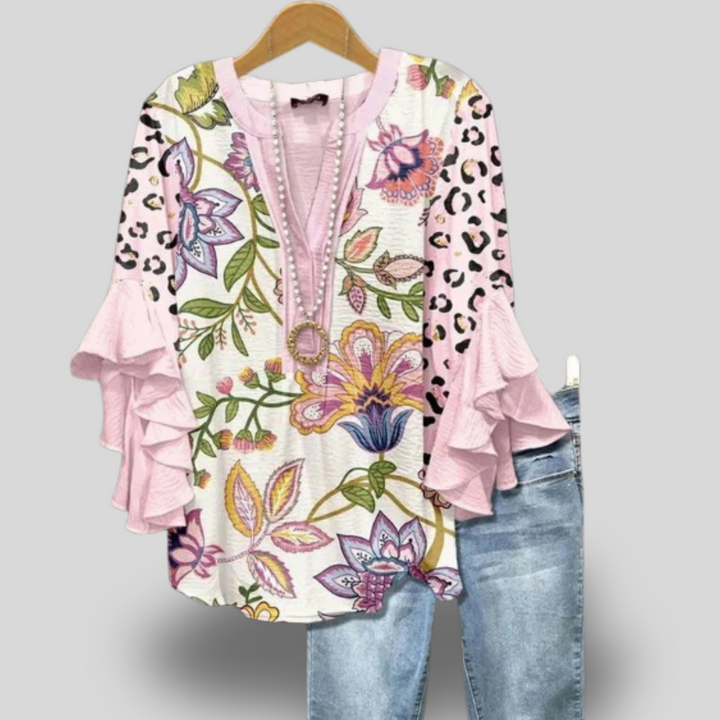 Narma | Blossom Ruffle Sleeve Top