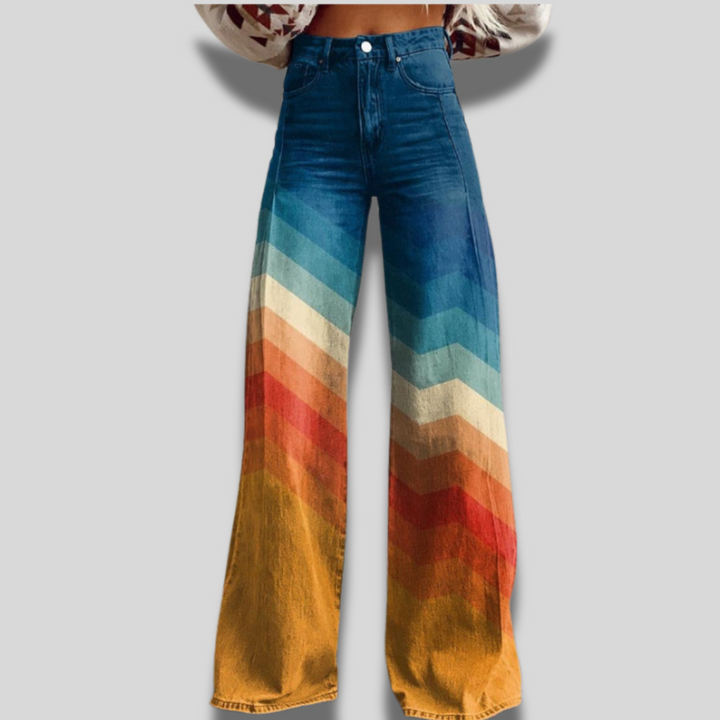 Willow | Ombre Wide-Leg Denim Jeans