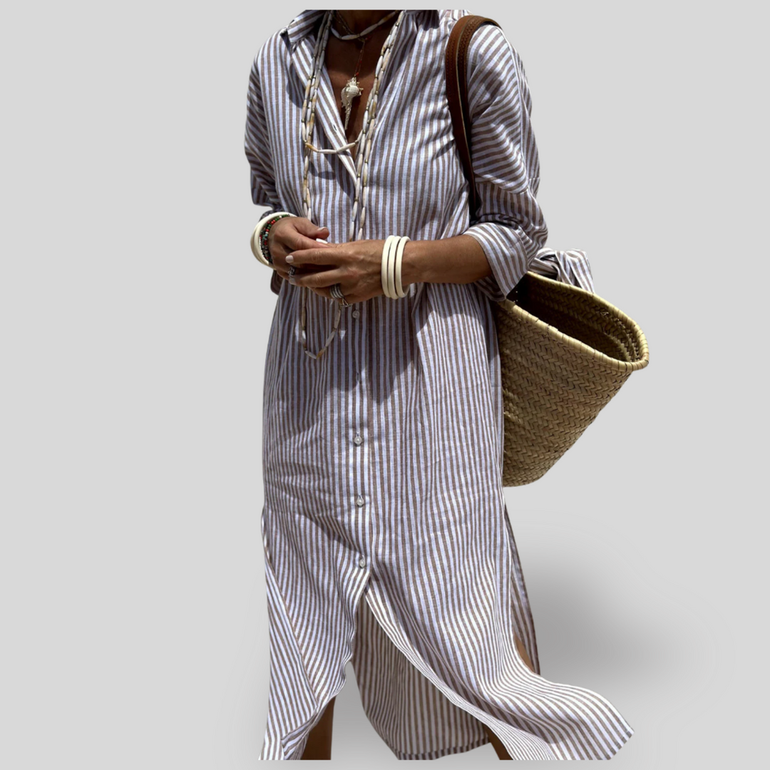 Riviera | Striped Shirt Dress