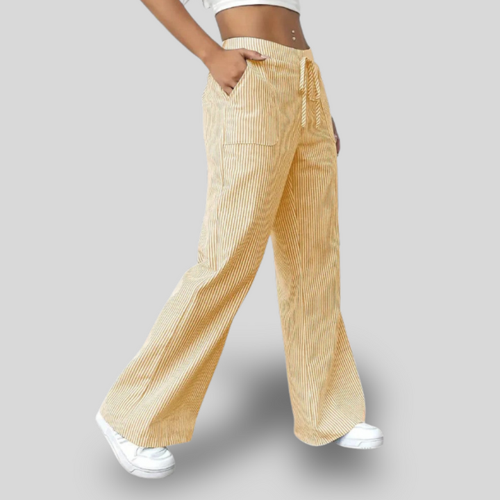 Zyra | Striped Wide-Leg Pants