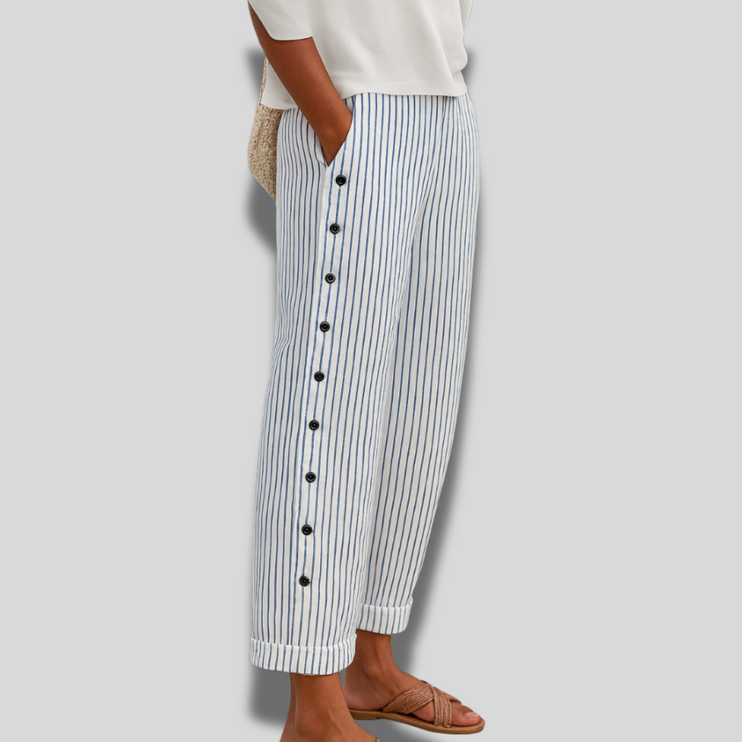 Rea | Comfortable Striped Ccasual Pants