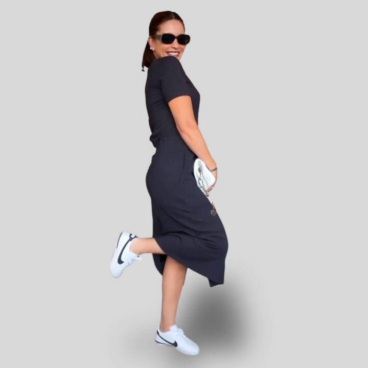 Noemi | Casual V-Neck Top and Skirt