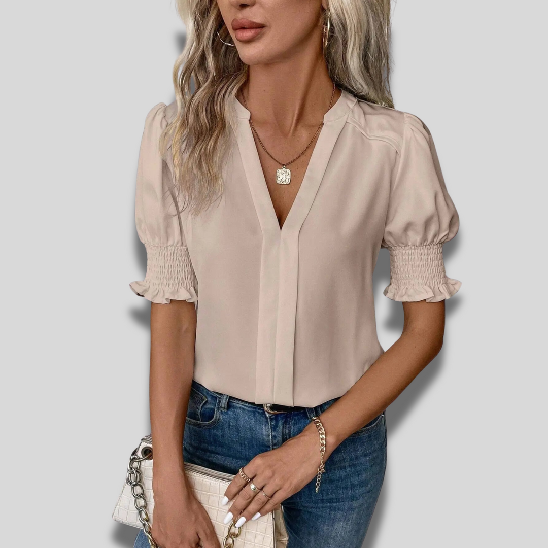 Luna | Elegant Puff Sleeve Blouse
