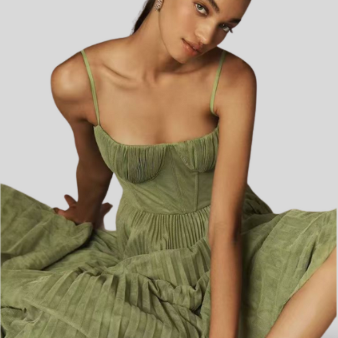 Veronica | Verde Maxi Dress