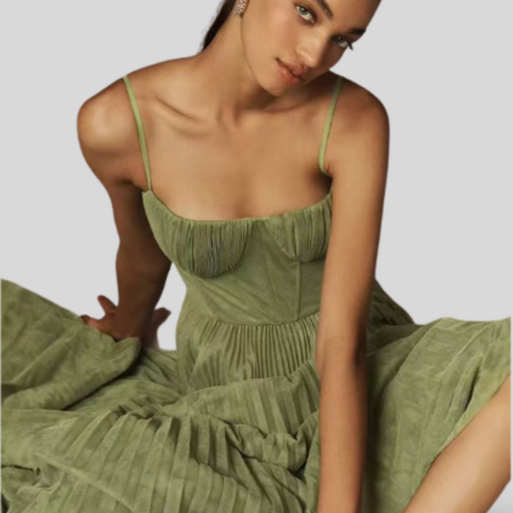 Veronica | Verde Maxi Dress