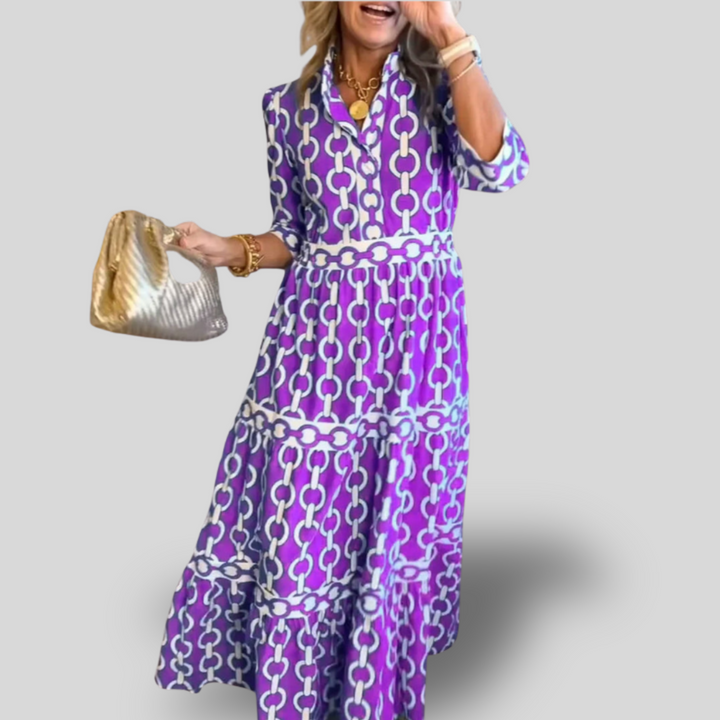 Mirella | Tiered Boho Midi Dress