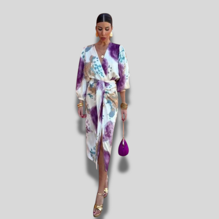 Valeria | Elegant Dress with Knot at the Waist