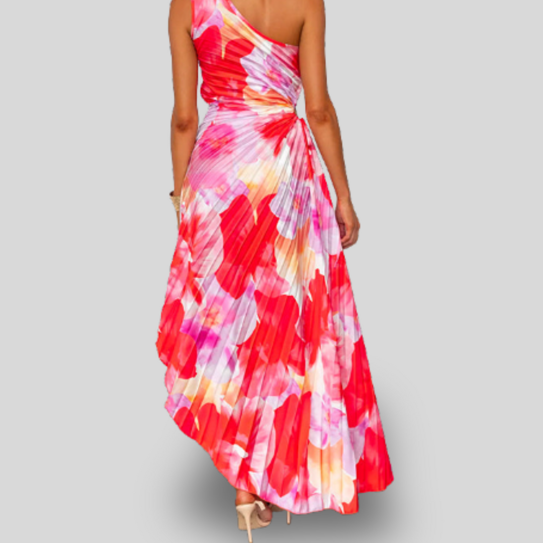 Kacie | Pleated Summer Maxi Dress
