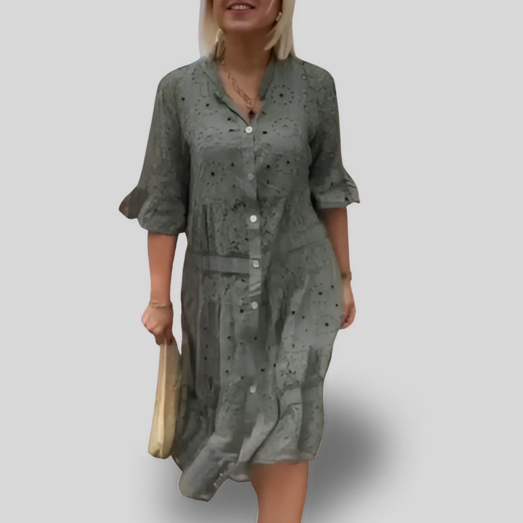 Elayna | Lace Midi Dress