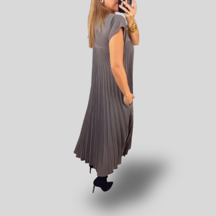 Celine | Pleated Maxi Dress