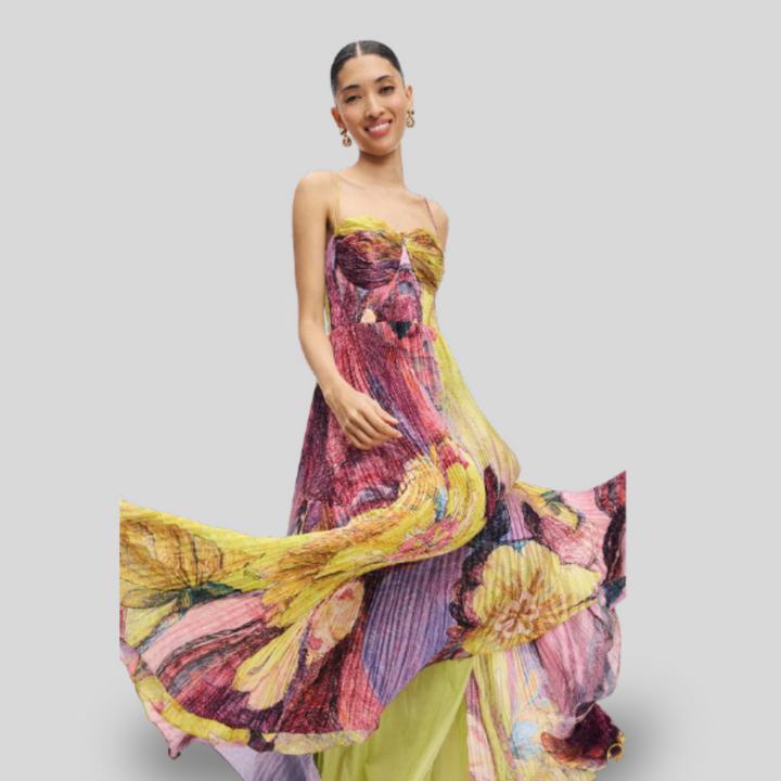 Kiara | Ikat Print Maxi Dress