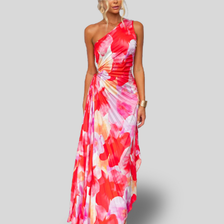 Kacie | Pleated Summer Maxi Dress