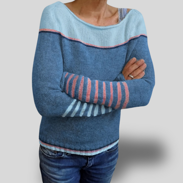 Nadene | Long Sleeve Striped Sweater