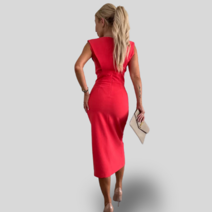Lula | Sculpted Elegance Midi Dress