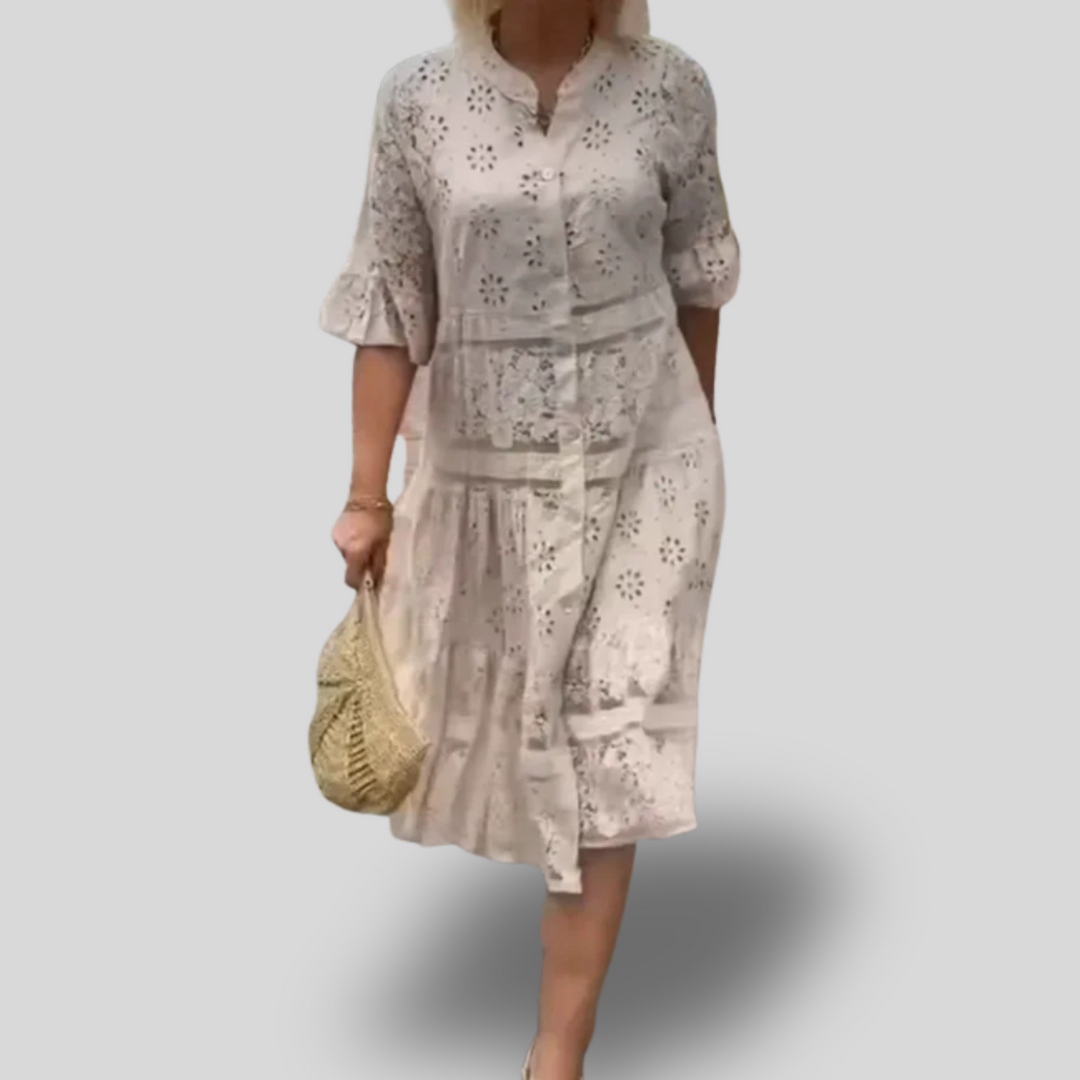 Elayna | Lace Midi Dress