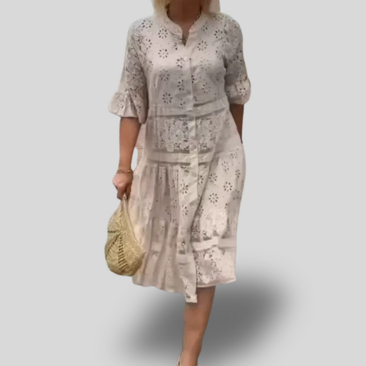 Elayna | Lace Midi Dress