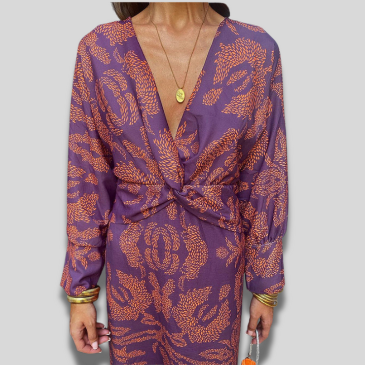 Leya | Elegant Printed Dress