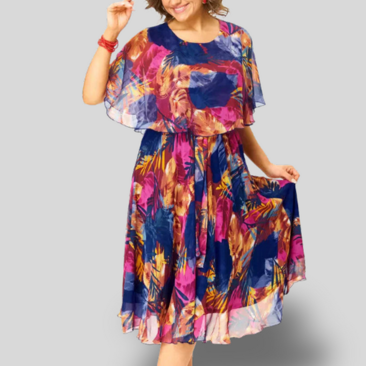 Ayala | Chiffon Midi Dress