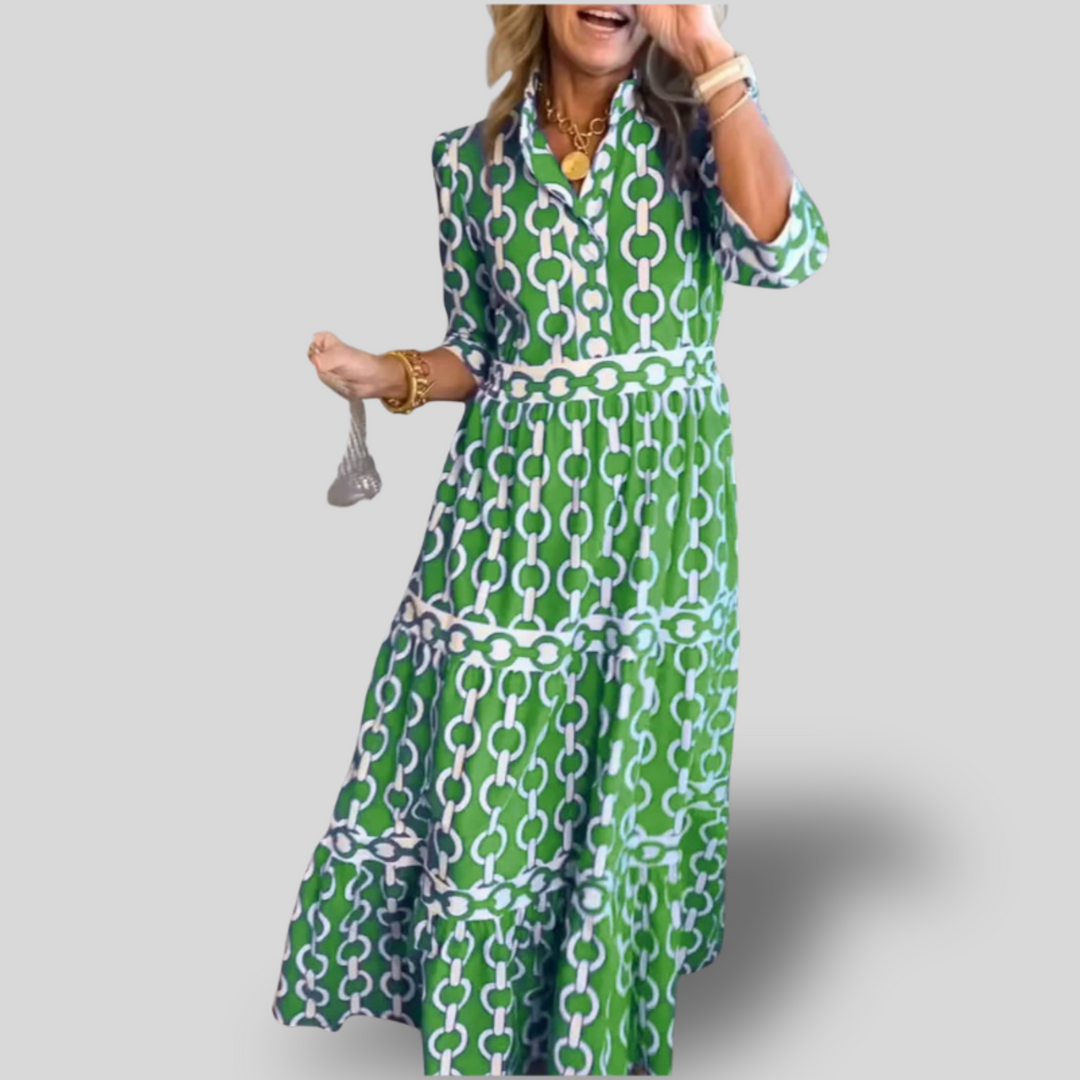 Mirella | Tiered Boho Midi Dress