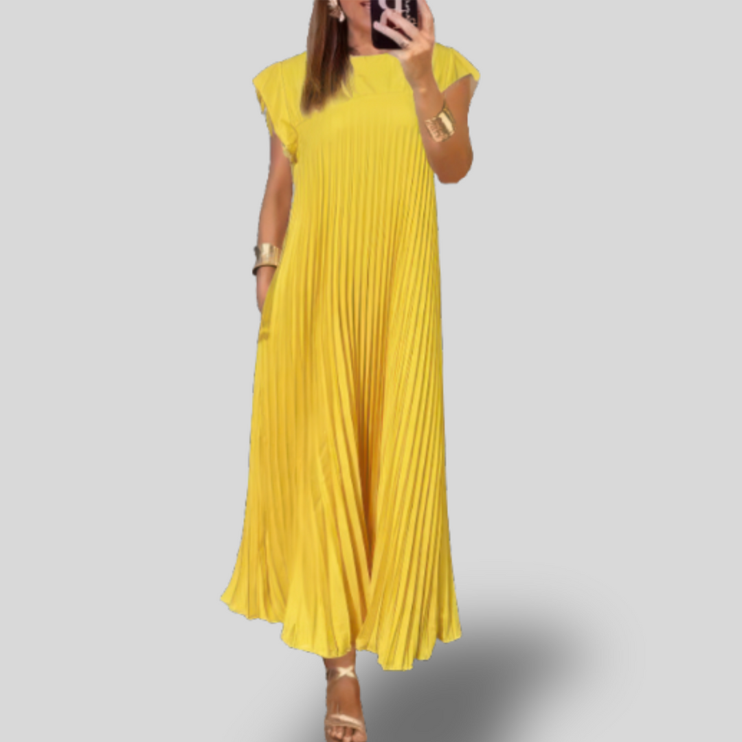 Celine | Pleated Maxi Dress