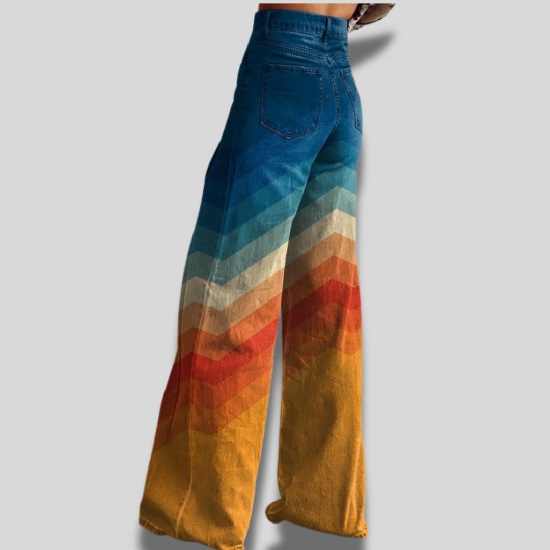 Willow | Ombre Wide-Leg Denim Jeans