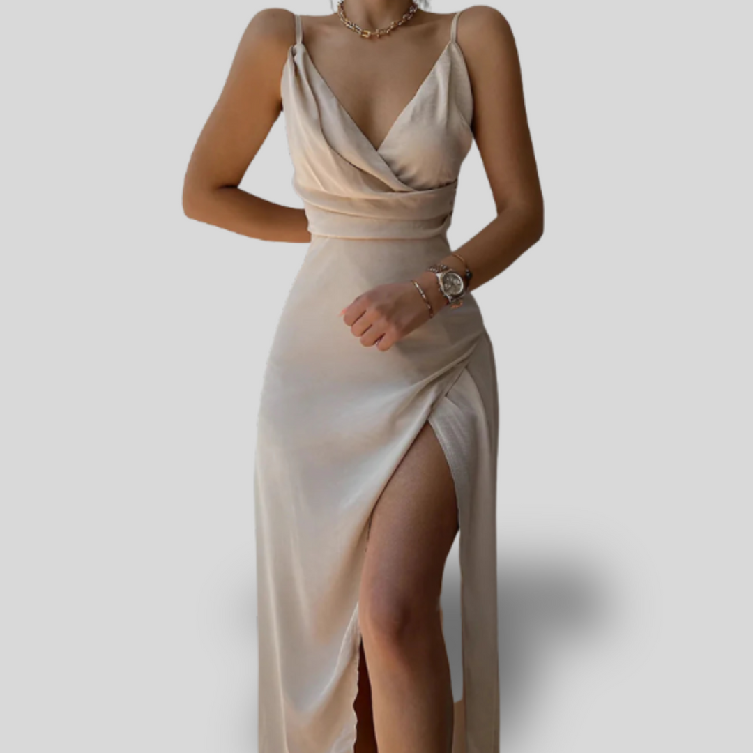 Celina | Satin Maxi Dress