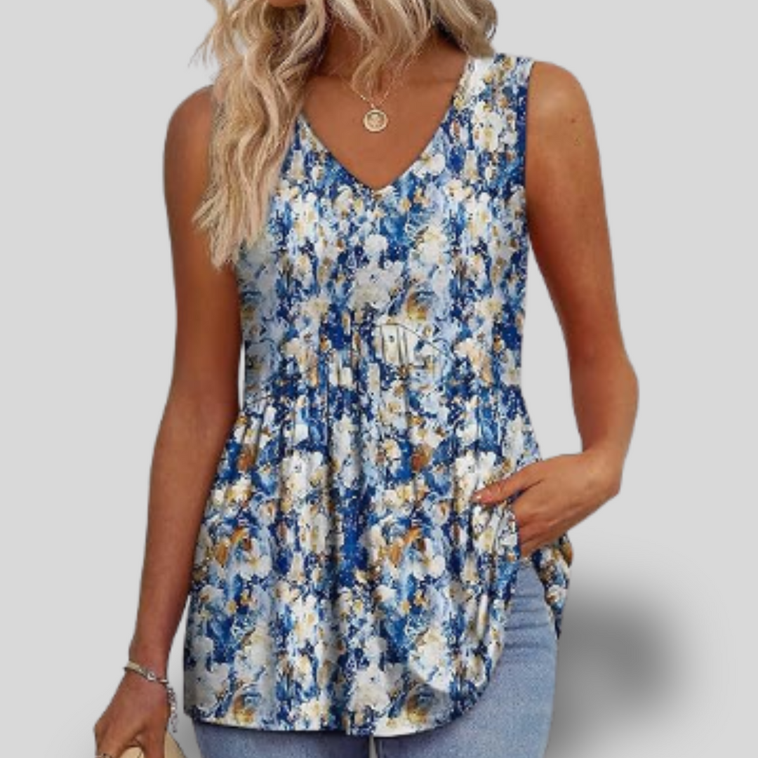 Harper | Pleated Tank Top