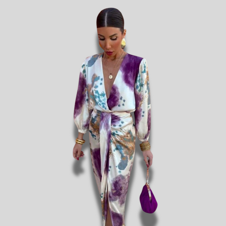 Valeria | Elegant Dress with Knot at the Waist