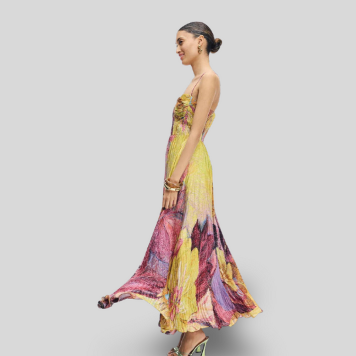 Kiara | Ikat Print Maxi Dress