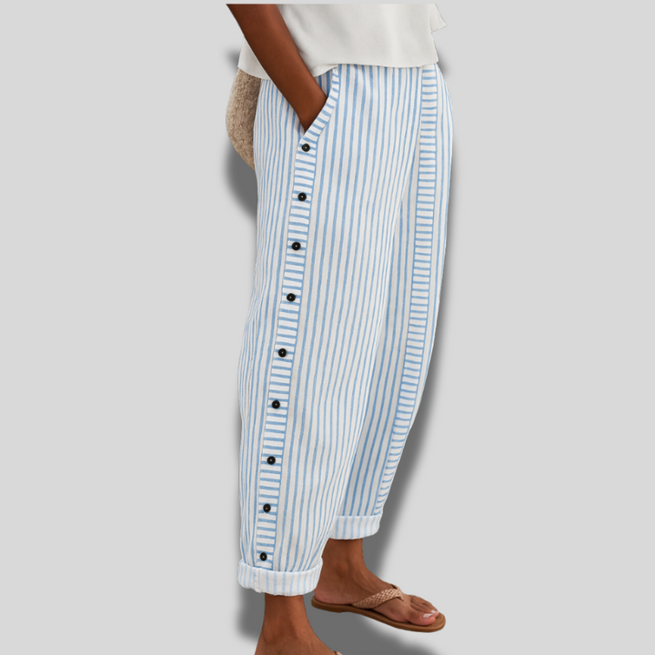 Rea | Comfortable Striped Ccasual Pants