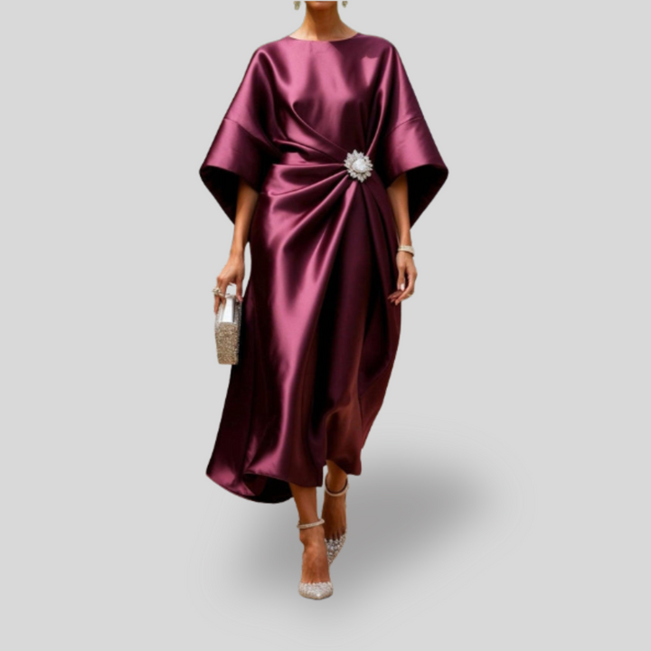 Luxe | Shimmer Satin Long Dress