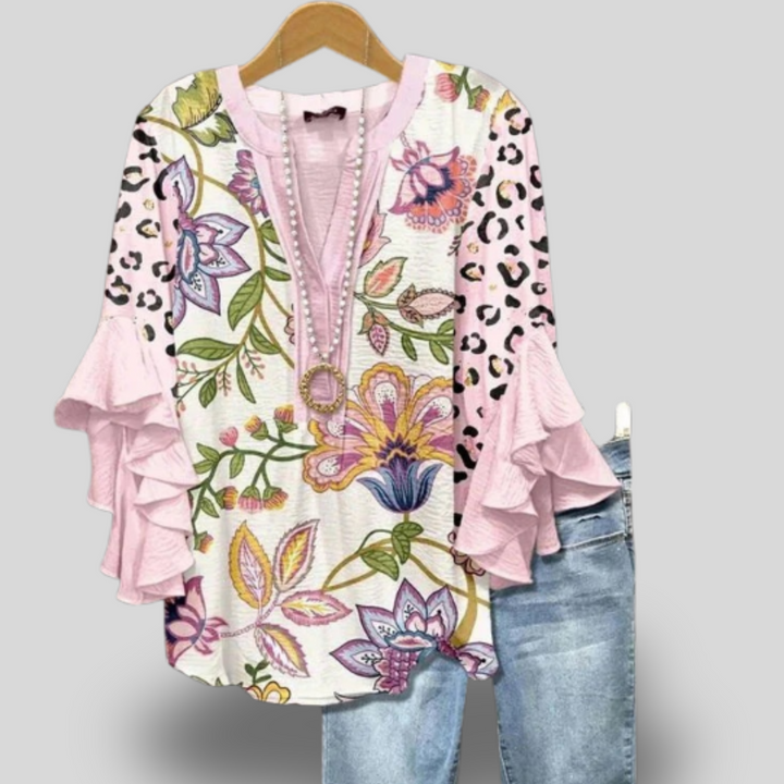 Narma | Blossom Ruffle Sleeve Top