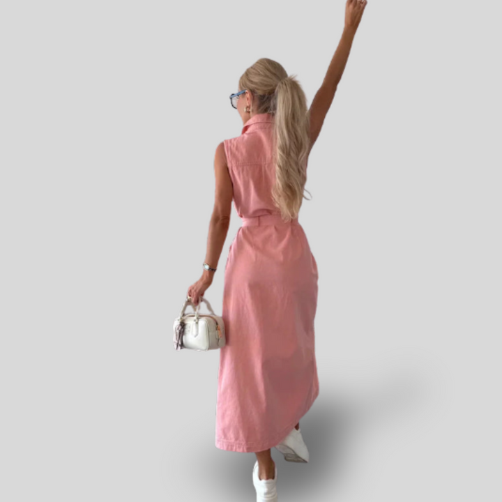 Isabelle | Denim Maxi Dress