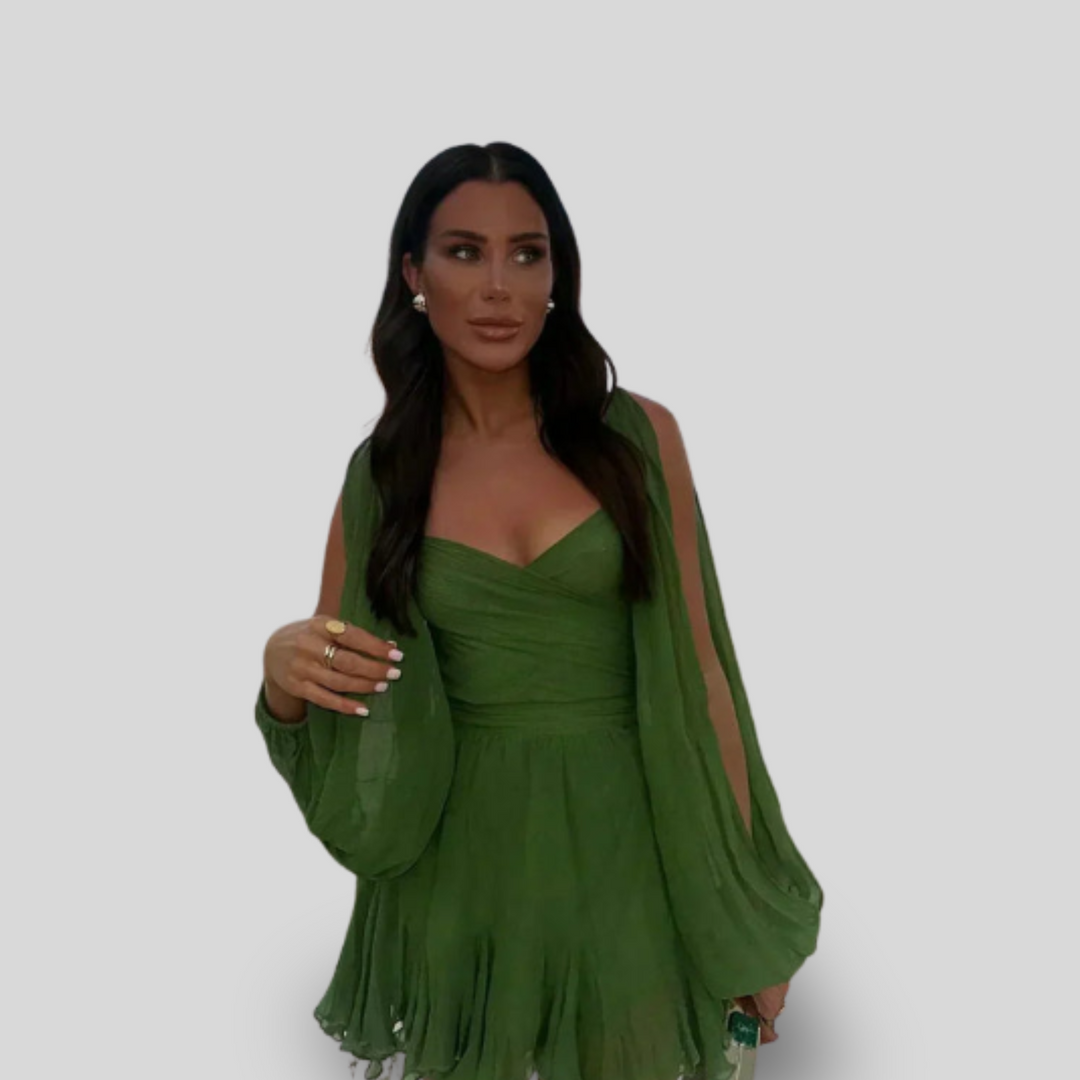 Layla | Playful Mini Dress with Balloon Sleeves