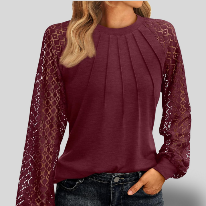 Sabina | Lace Long Sleeve Blouse