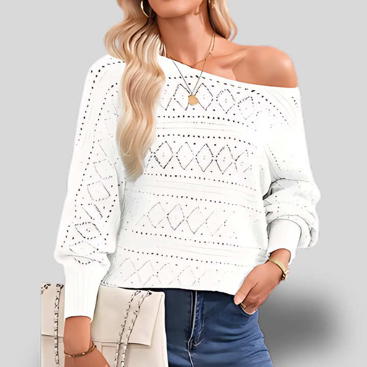 Moira | One-Shoulder Knit Pullover