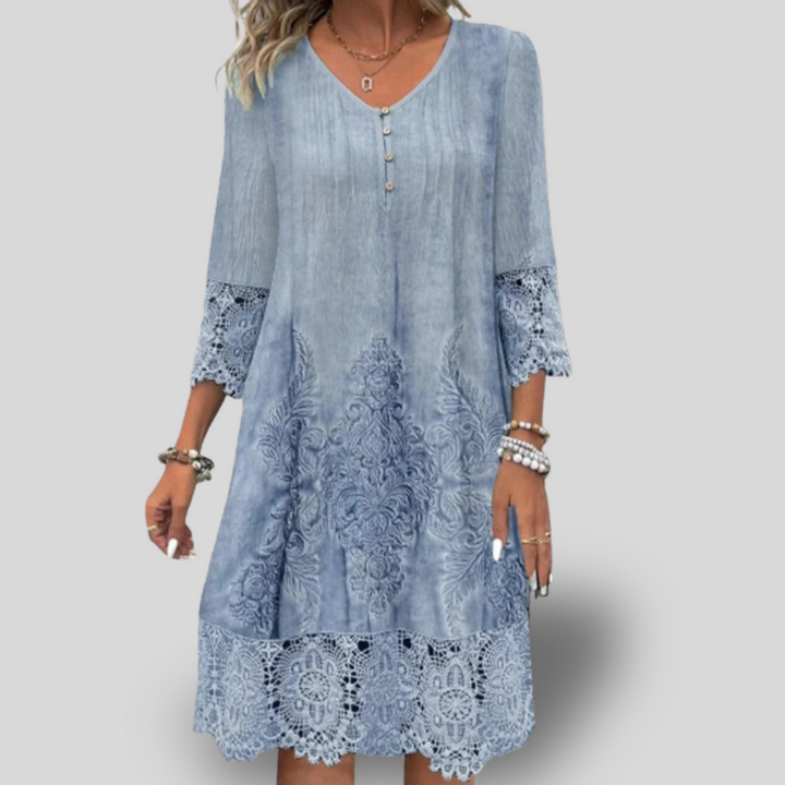 Elowen | Lace-Dip Dress