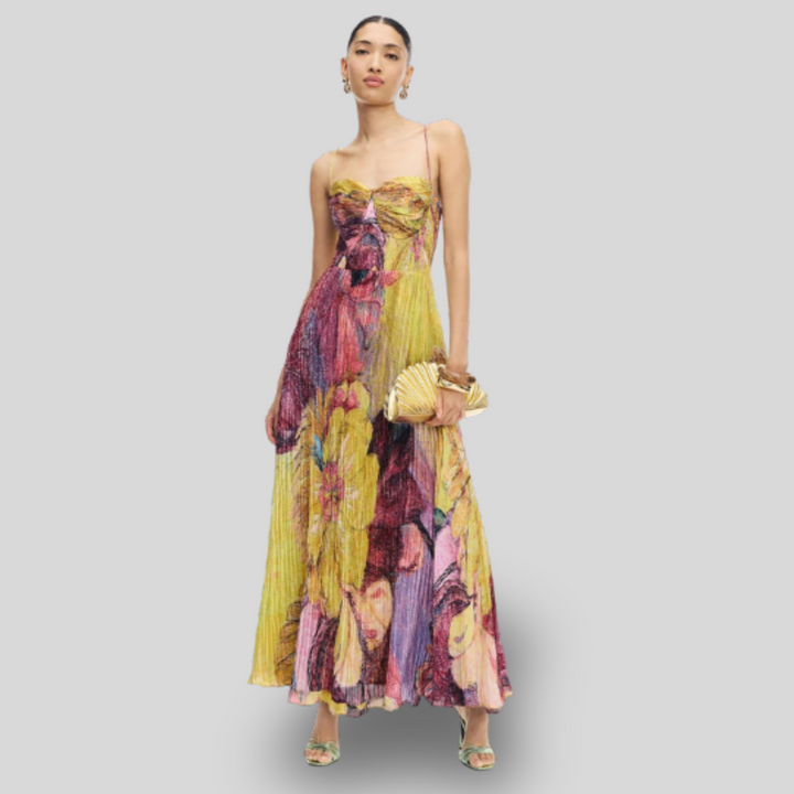 Kiara | Ikat Print Maxi Dress
