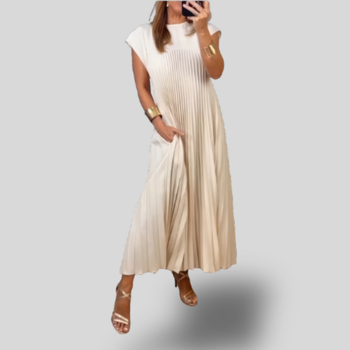 Celine | Pleated Maxi Dress