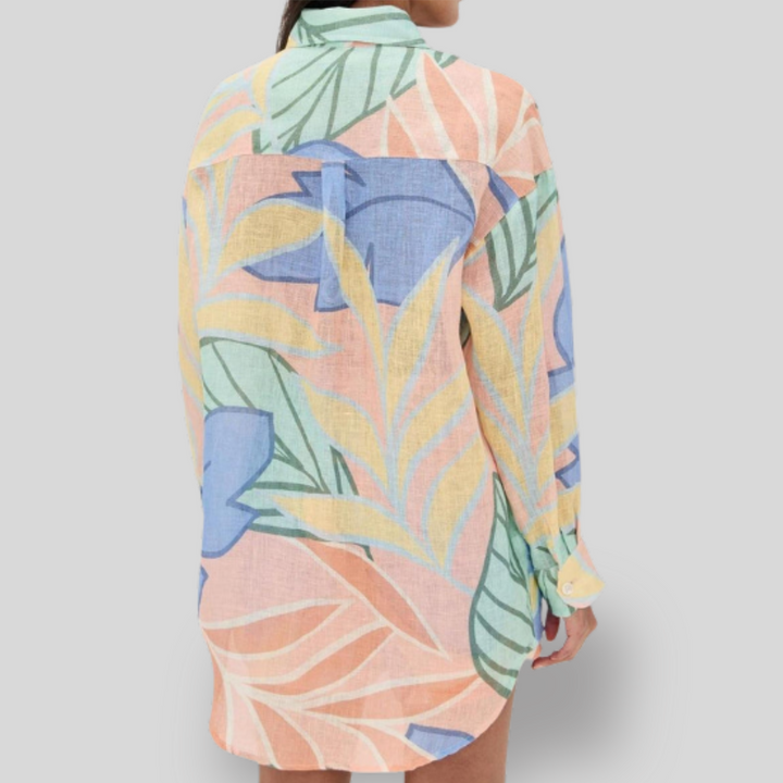 Taylor | Tropical Leaf Printed Short Set