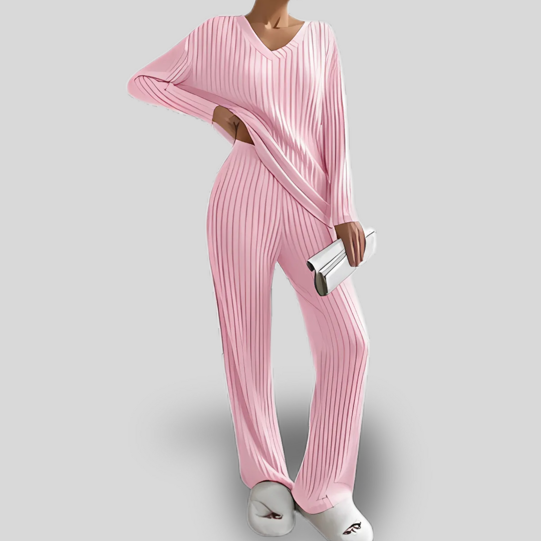 Aurelia | Ribbed Knit Lounge Set