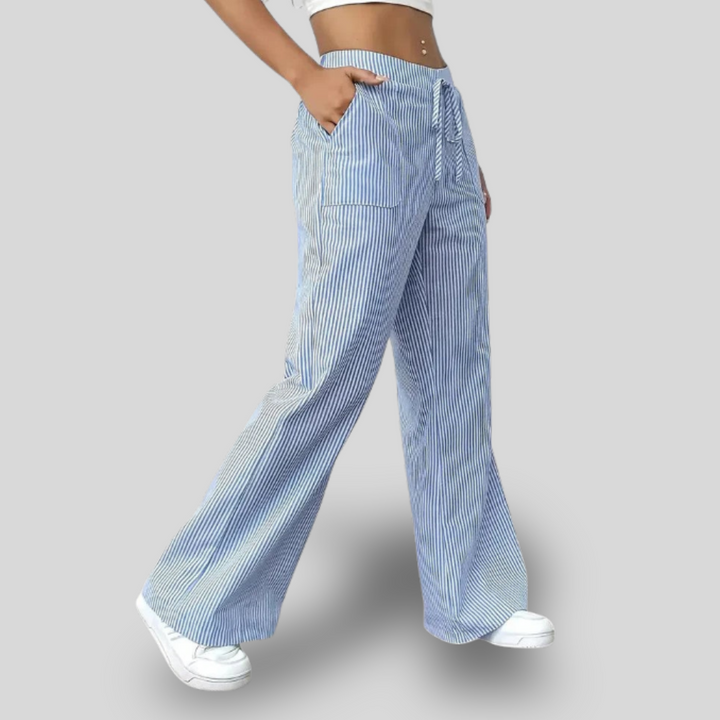 Zyra | Striped Wide-Leg Pants
