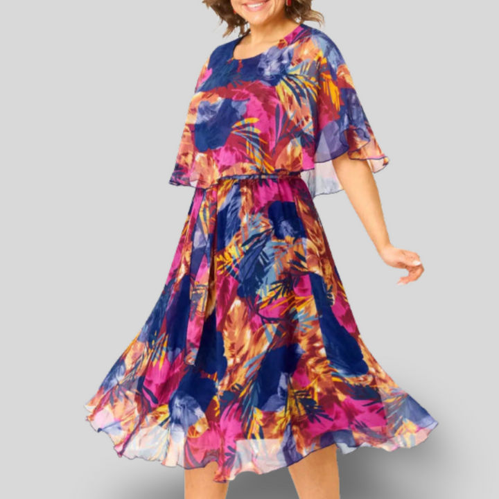 Ayala | Chiffon Midi Dress