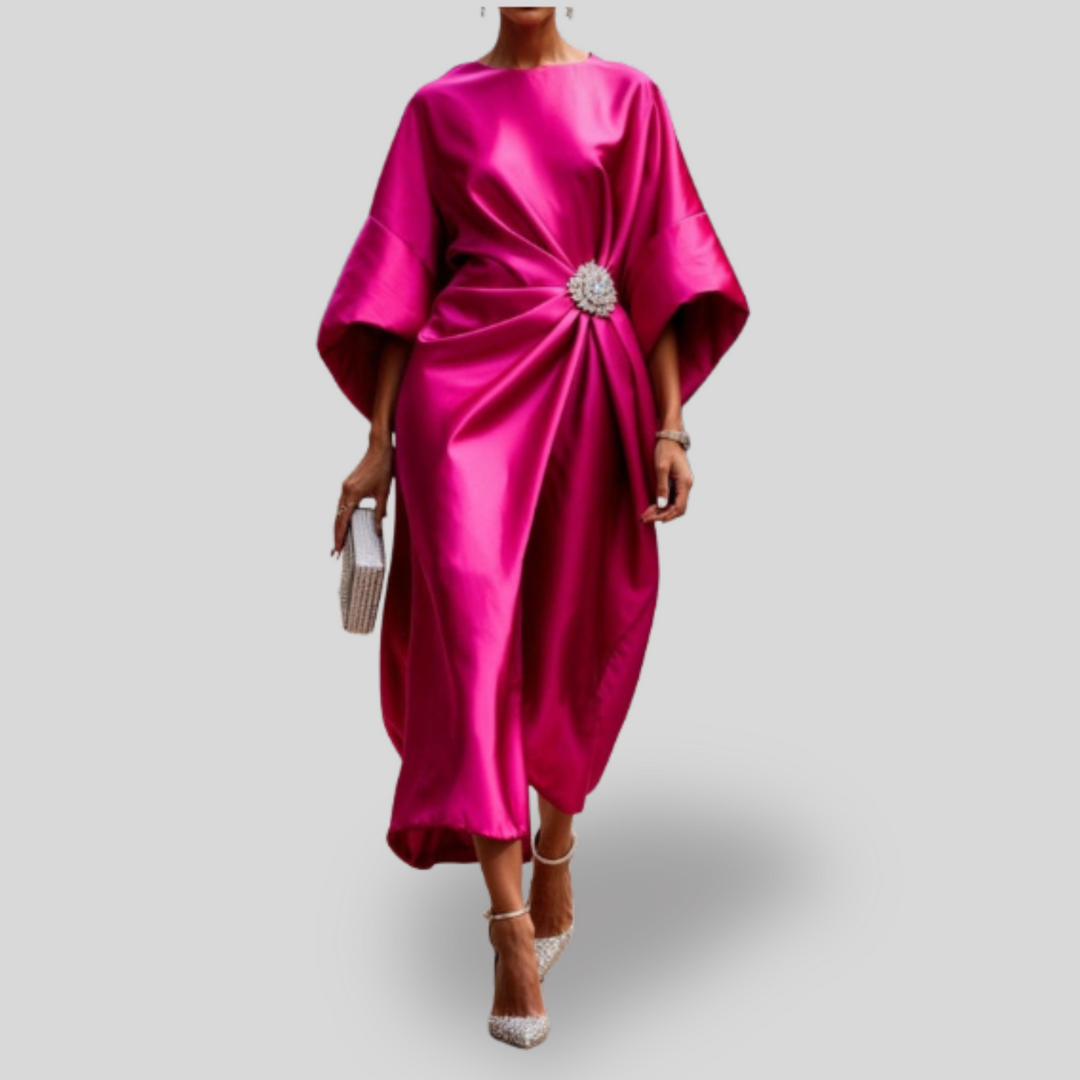 Luxe | Shimmer Satin Long Dress