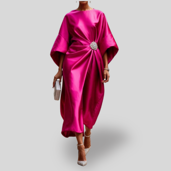 Luxe | Shimmer Satin Long Dress