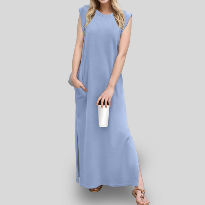 Aubrey | Sleeveless Maxi Dress with Pockets