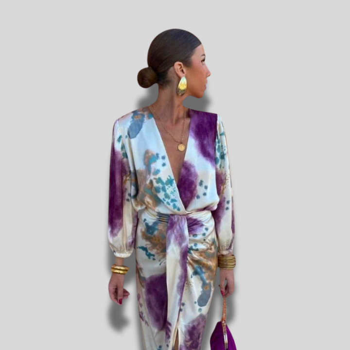Valeria | Elegant Dress with Knot at the Waist